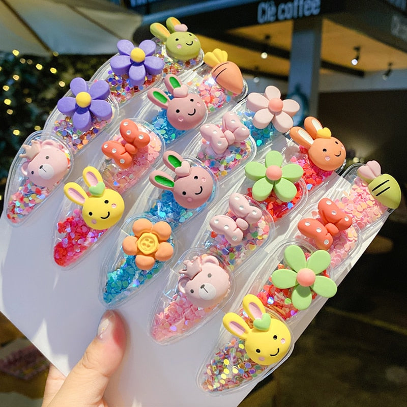 Colorful Cartoon Flower Animal Fruit Hairpins