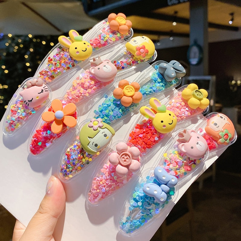 Colorful Cartoon Flower Animal Fruit Hairpins