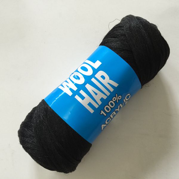 Brazil Wool Synthetic Hair for African Hair Braiding and Fauxloc Making