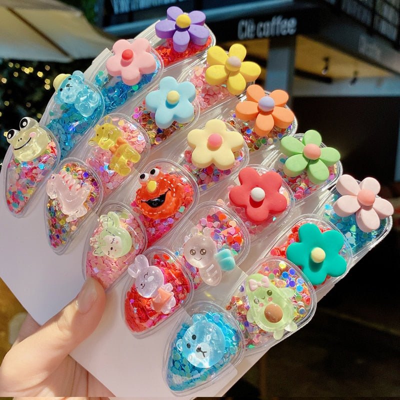 Colorful Cartoon Flower Animal Fruit Hairpins