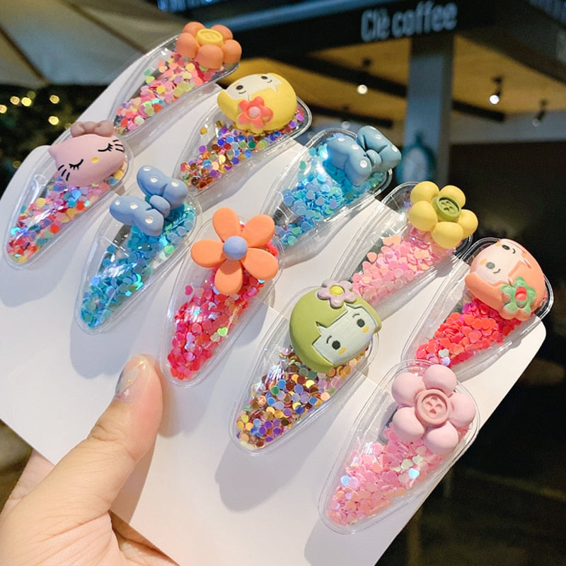 Colorful Cartoon Flower Animal Fruit Hairpins