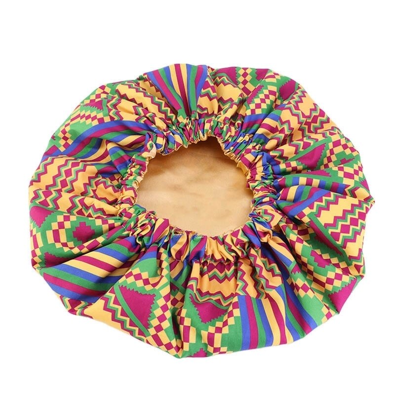 38cm Large African Print Hair Bonnet