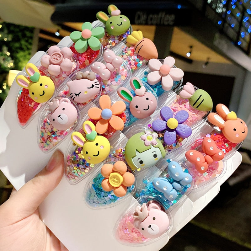 Colorful Cartoon Flower Animal Fruit Hairpins