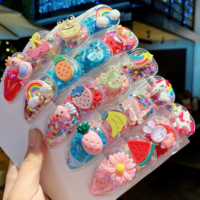 Colorful Cartoon Flower Animal Fruit Hairpins