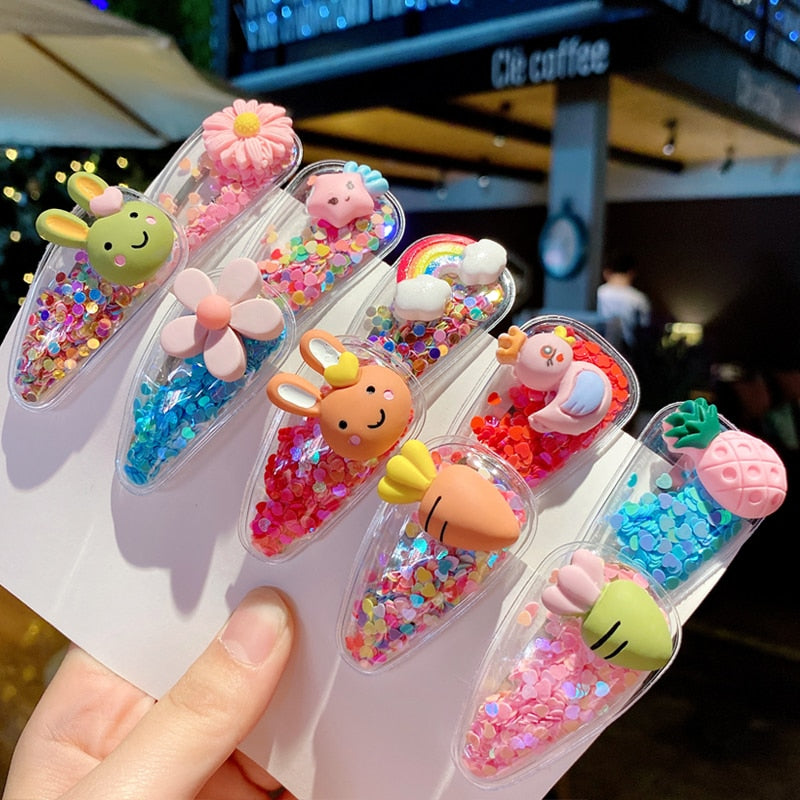 Colorful Cartoon Flower Animal Fruit Hairpins