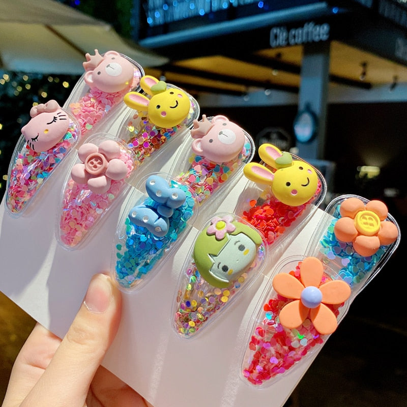 Colorful Cartoon Flower Animal Fruit Hairpins