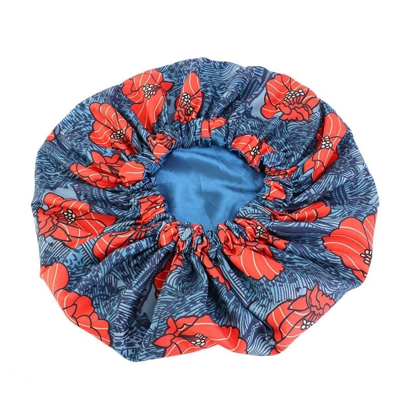 38cm Large African Print Hair Bonnet